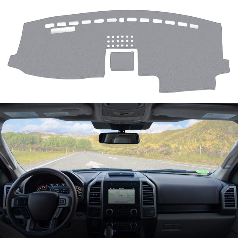 BERKSYDE سجادة غطاء لوحة القيادة BERKSYDE متوافقة مع 2015-2018 F150 (مع مكبر صوت مركزي) - Image 1
